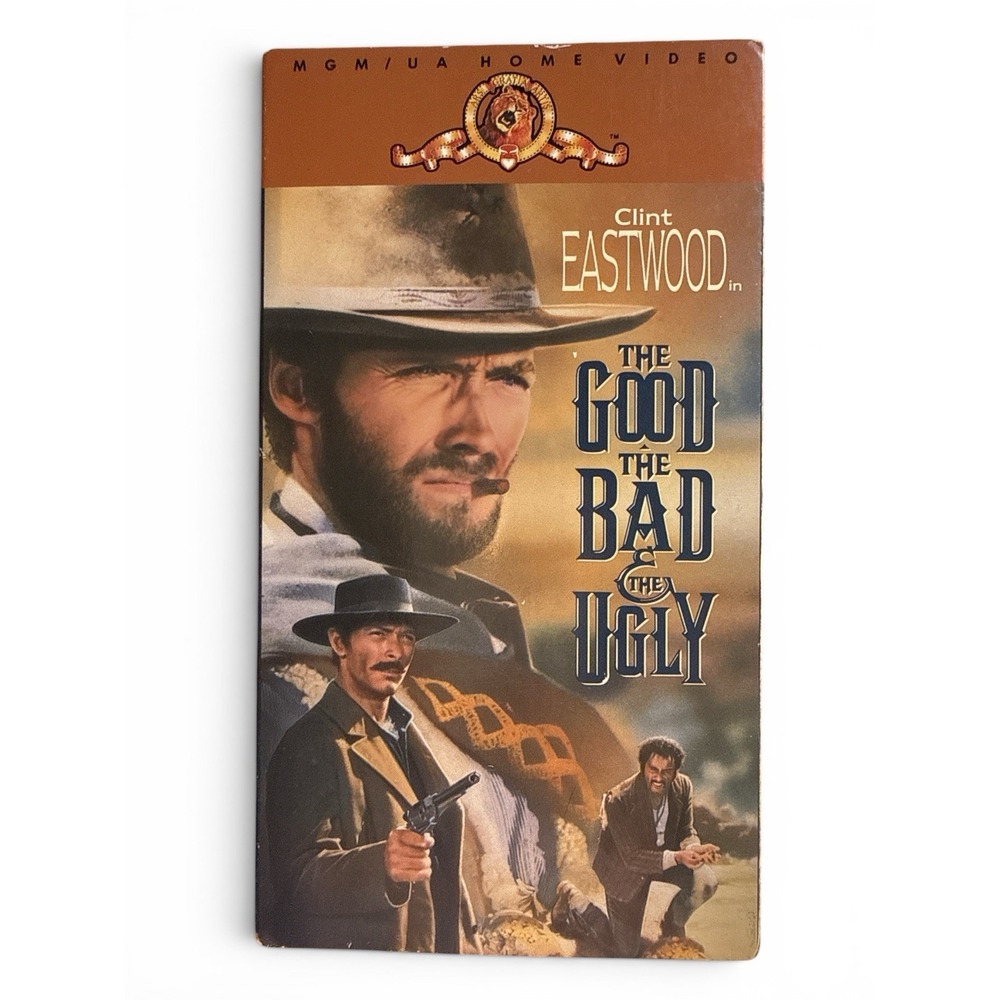 The Good The Bad And The Ugly VHS 1966 Clint Eastwood Sergio Leone MGM 2-Tape